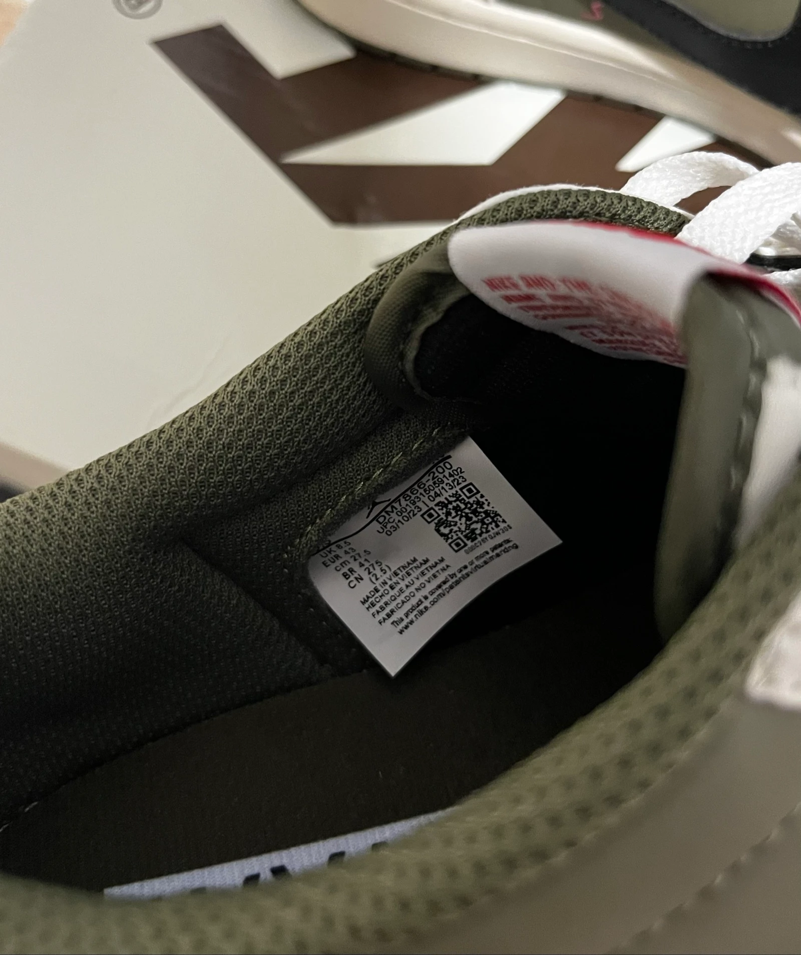 Jordan 1 Retro Low OG SP Travis Scott Medium Olive Size43 – photo 6